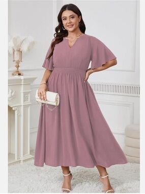 Cicidudu 2XL Dusty Pink dress New